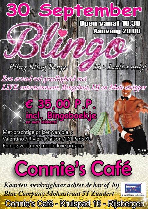Blingo bij Connie's Cafe