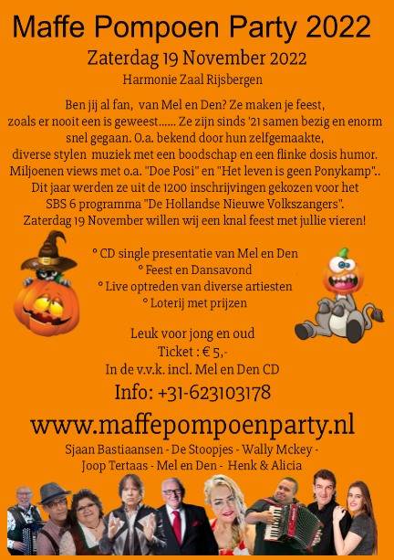 Maffe pompoenparty