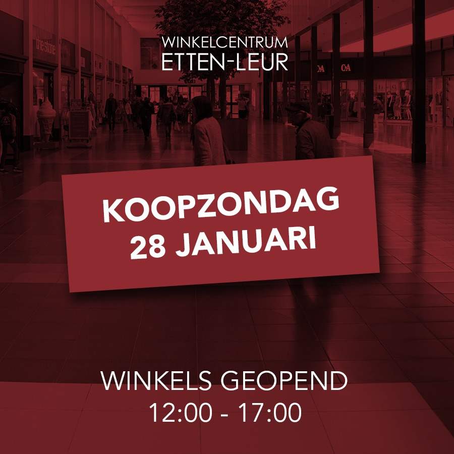 Koopzondag Winkelcentrum Etten-Leur