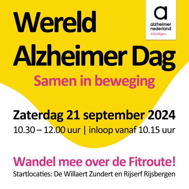 Wereld Alzheimer Dag – Samen in beweging!