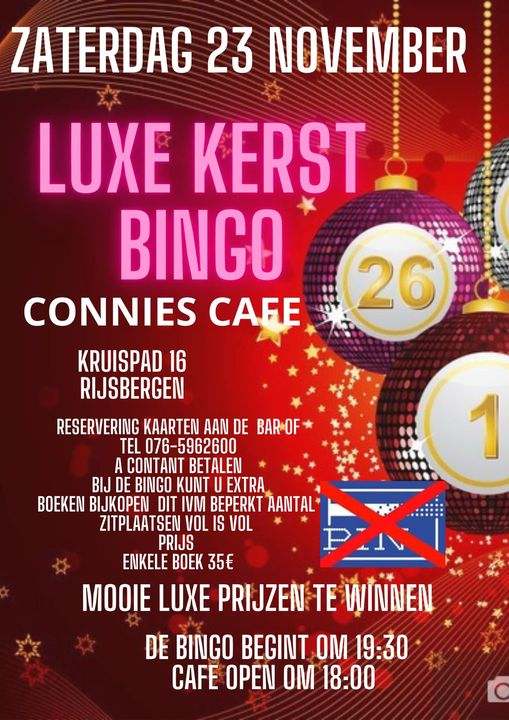 Luxe kerst bingo