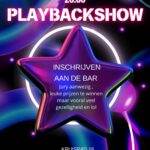 Plabackshow bij Connie's cafe