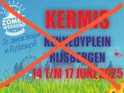 Geen kermis in Rijsbergen 2025