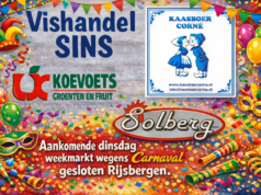 Geen weekmarkt aankomende dinsdag