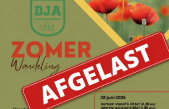 Zomerwandeltocht DJA van 28 juni gaat NIET door!