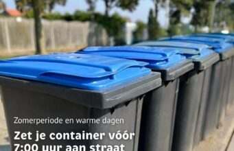 Zet je container voor 07.00 uur aan straat