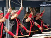 Tomodachi Taiko optreden bij Bonsai Vereniging Brabant